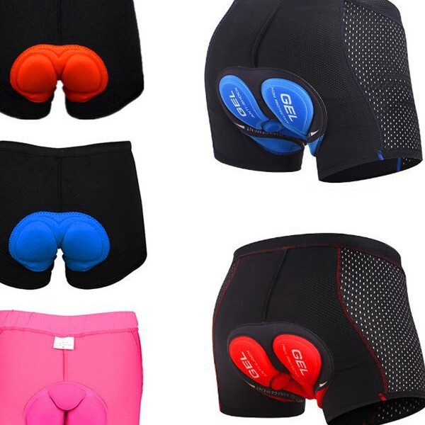 Cycling Underwear, Bicycle Shorts, Mountain Bike Silicone Sponge Thickened Breathable Shorts, Men's and Women's Cycling Gear, Shock Absorption