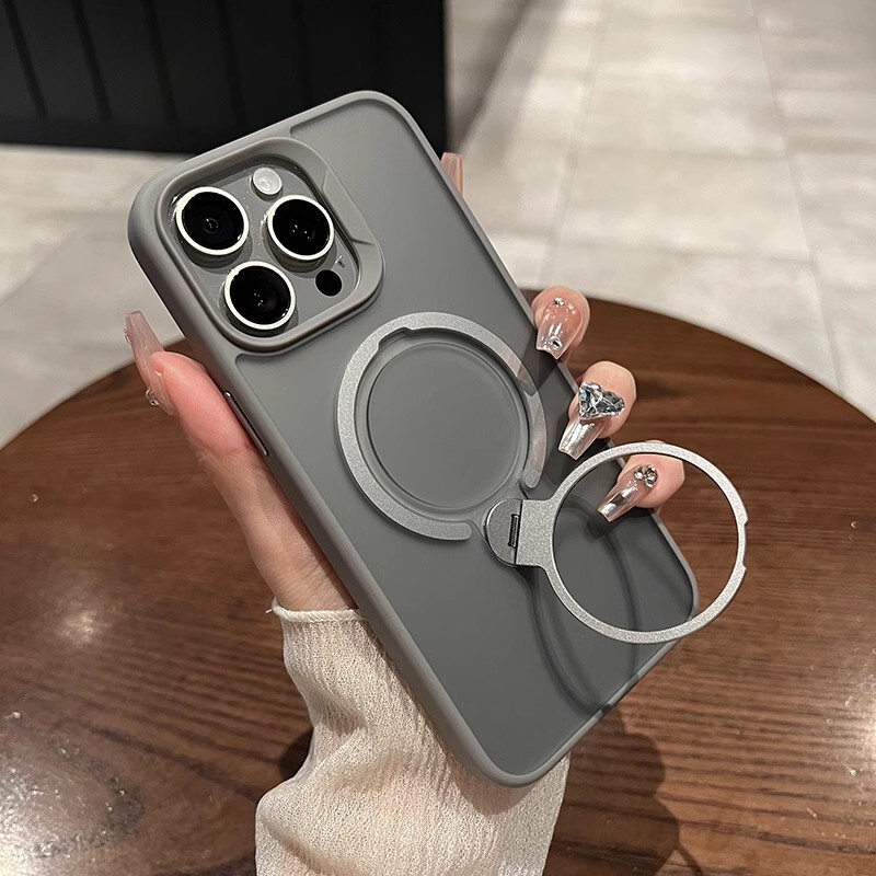 Metal 360 Rotating Bracket for iPhone15 Mobile Phone Case Magnetic Charging Apple 14ProMax Protective Cover Metal 360 Rotating Bracket for iPhone15 Mobile Phone Case Magnetic Charging Apple 14ProMax Protective Cover