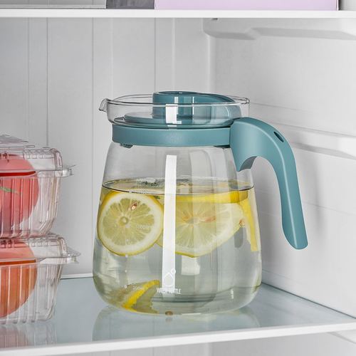 冷水壶玻璃耐热高温1.7L客厅大容量茶壶水杯家用套装冰箱用凉水壶
