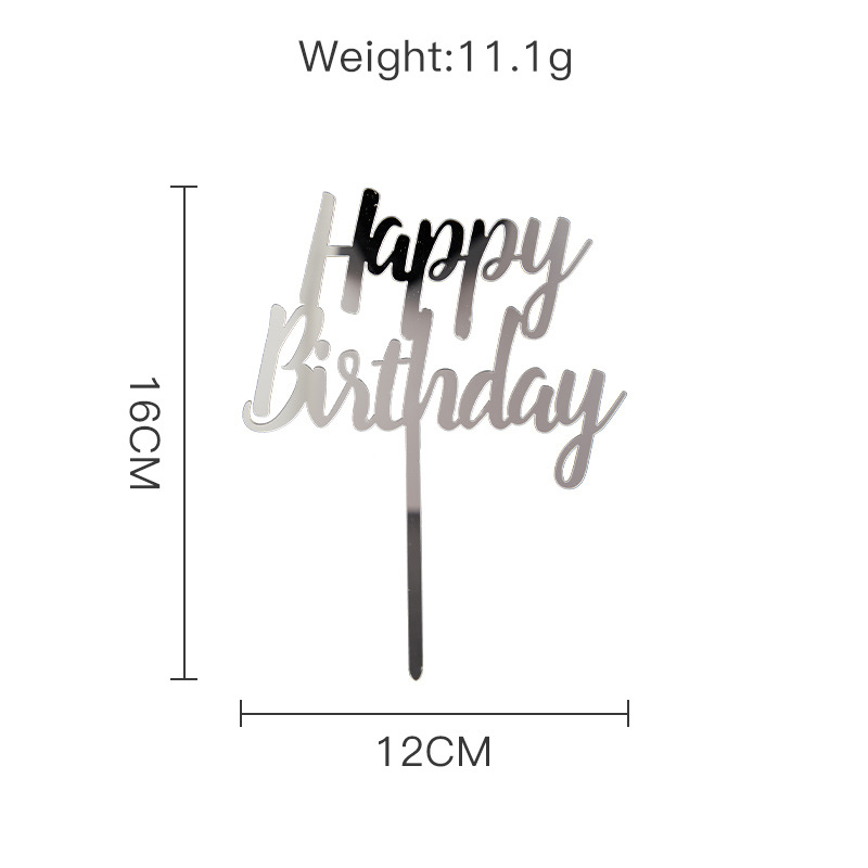 Birthday Letter Arylic Party Cake Decorating Supplies Party Supplies Cake Decorating Supplies 1 Piece display picture 2