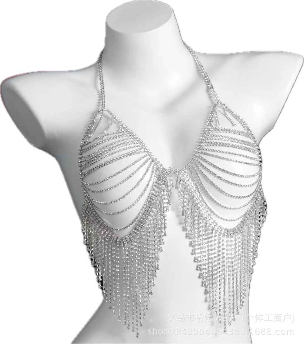 실버 도금 가슴 액세서리