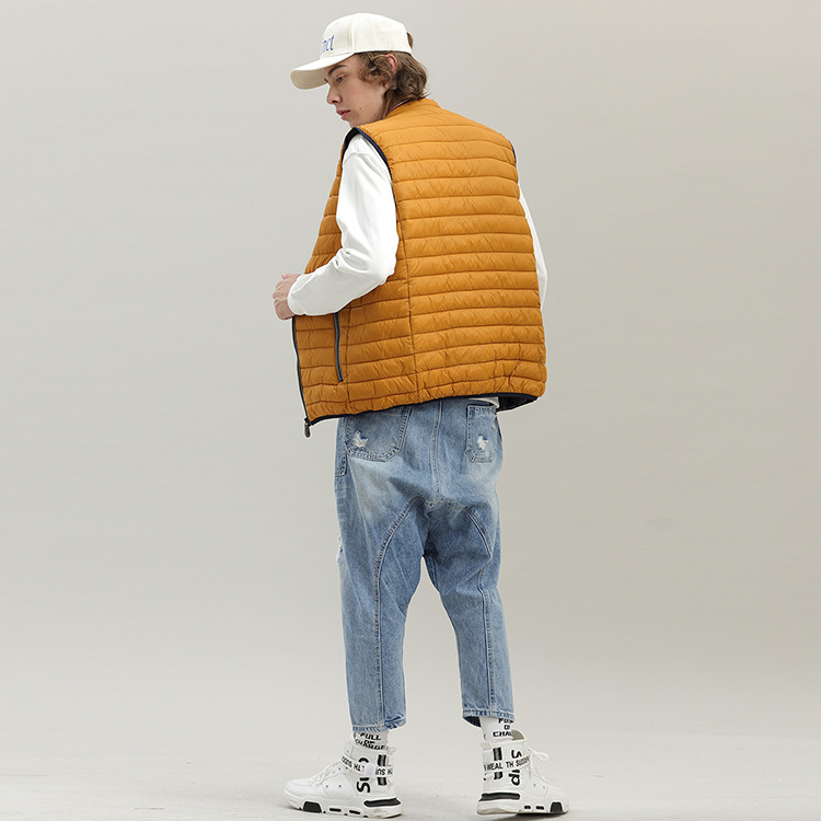 Chaleco de Algodón Acolchado para Hombre de Poliéster Sin Mangas para Invierno image 5
