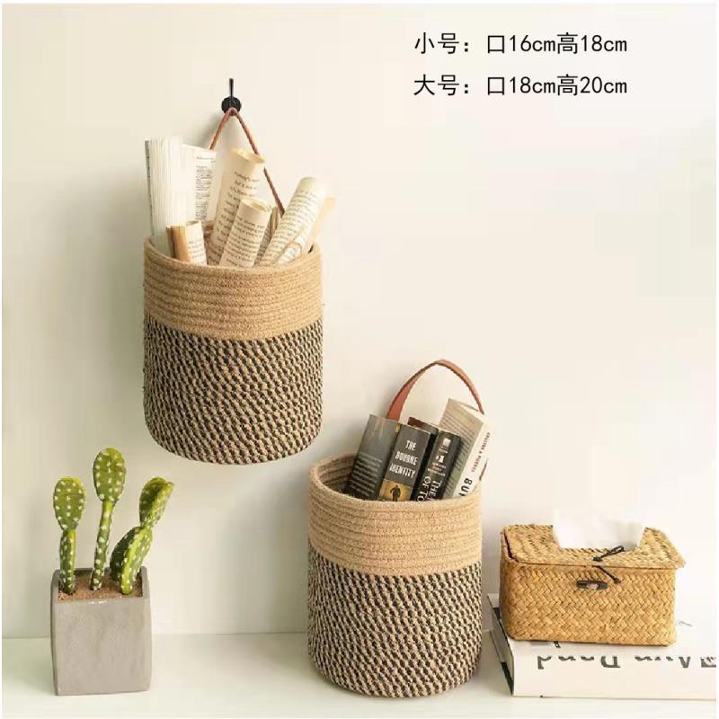 Caqui + flor negro solo tamaño pequeño-Almacenamiento colgante de pared