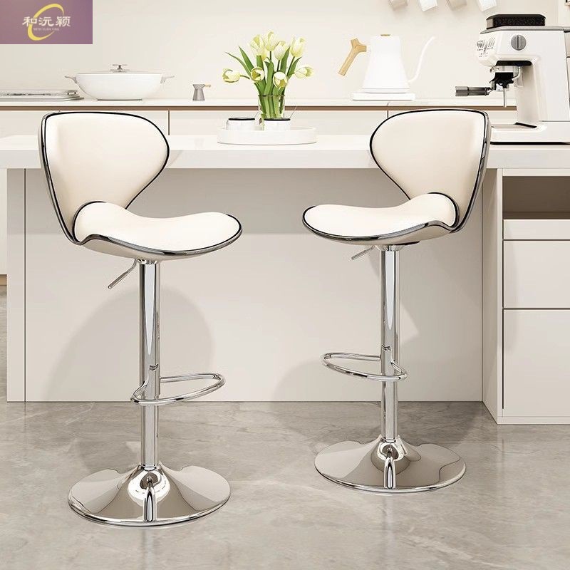 Front Desk Backrest Bar Chair Restaurant Bar Liftable High Dining Chair Bar Chair Modern Simple Fashion Cashier Bar Chair