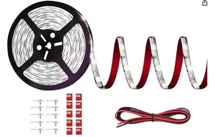 RV sunshade light camper 5050 white warm white waterproof 12V light strip commissary self-adhesive light strip