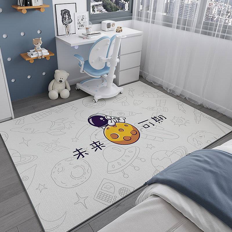 Alfombra infantil silla de computadora estera antideslizante área de lectura escritorio estudio mesa de estudio sala de estar dormitorio colchón junto a la cama image 10