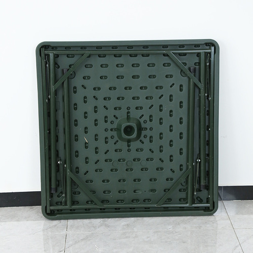 Foldable Plastic Square Table for Fast Food, Camping, Outdoor Training, Meeting, Portable Stall, BBQ, Mahjong