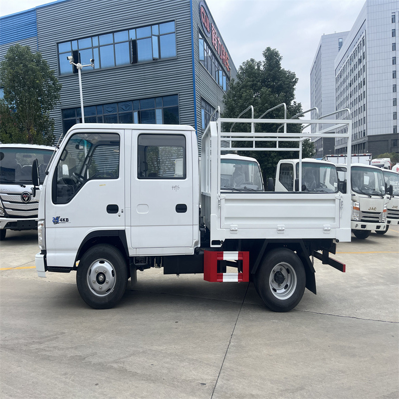 Export Right-Hand Drive Isuzu 6-Seat Truck, Double-Row Aerial Work Vehicle, Isuzu 3-Ton Dump Truck, Tipper Truck