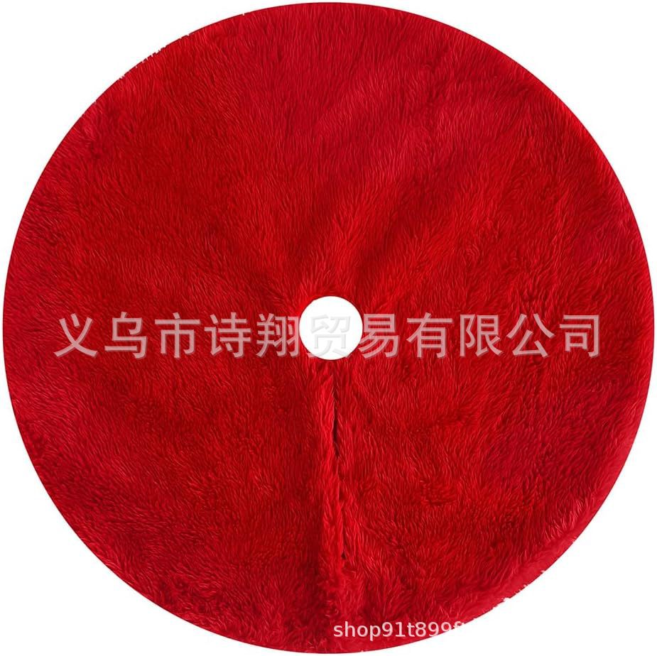 Falda para árbol de Navidad transfronteriza, falda para árbol de lentejuelas con copos de nieve nacarados, falda para árbol bordada de felpa blanca, decoración para árbol de Navidad