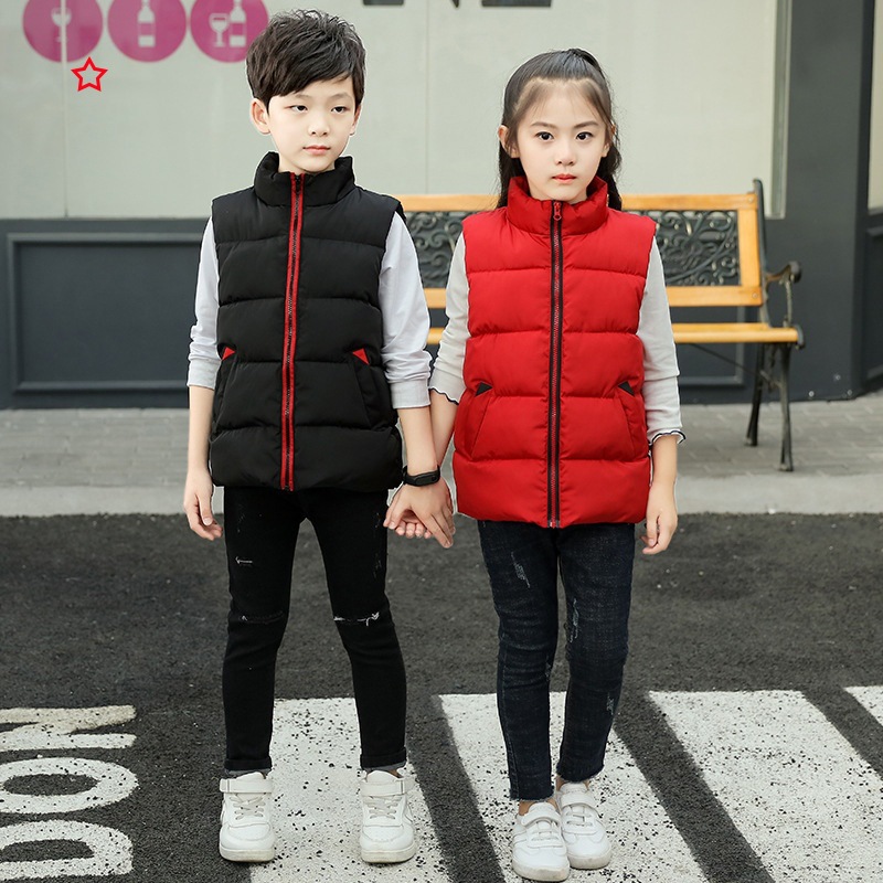 Chaleco transfronterizo de nuevos hombres y mujeres para niños medianos y grandes usan collar de soporte para padres e hijos abrigo de una sola pieza de entrega