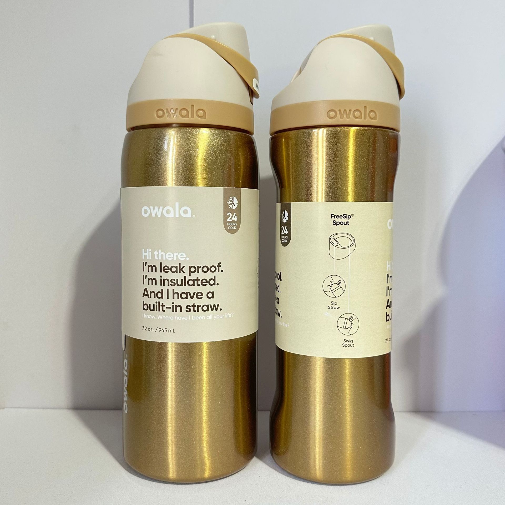 Owala en stock de gran capacidad portátil hervidor de agua al aire libre para hombres tazas de agua caliente de moda para mujeres tazas de fruta deportivas al por mayor