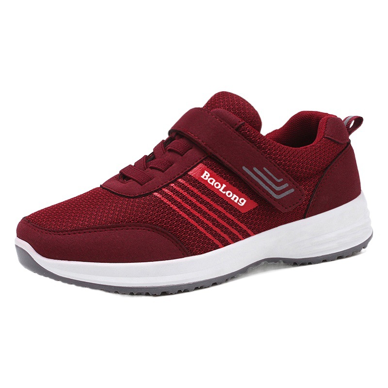 Zapatos para caminar, zapatos de otoño, zapatillas cómodas de suela blanda, zapatos para madres, zapatos para hombres de mediana edad y mayores, zapatos para parejas, zapatos para personas mayores, zapatos de viaje