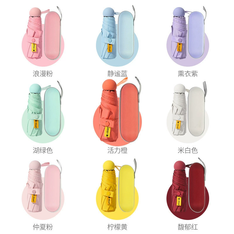 Small handheld umbrella solar-powered, wholesale, sun protection, UV protection, custom-made