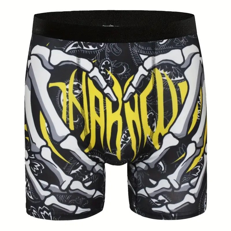 Bragas de cintura elástica de serie divertida transfronteriza 3D impresión digital pantalones cortos de playa para hombres fábrica al por mayor MP01