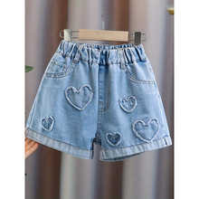 F 13352 Girls' Casual Denim Shorts Ůͯ����ţ�ж̿�羳