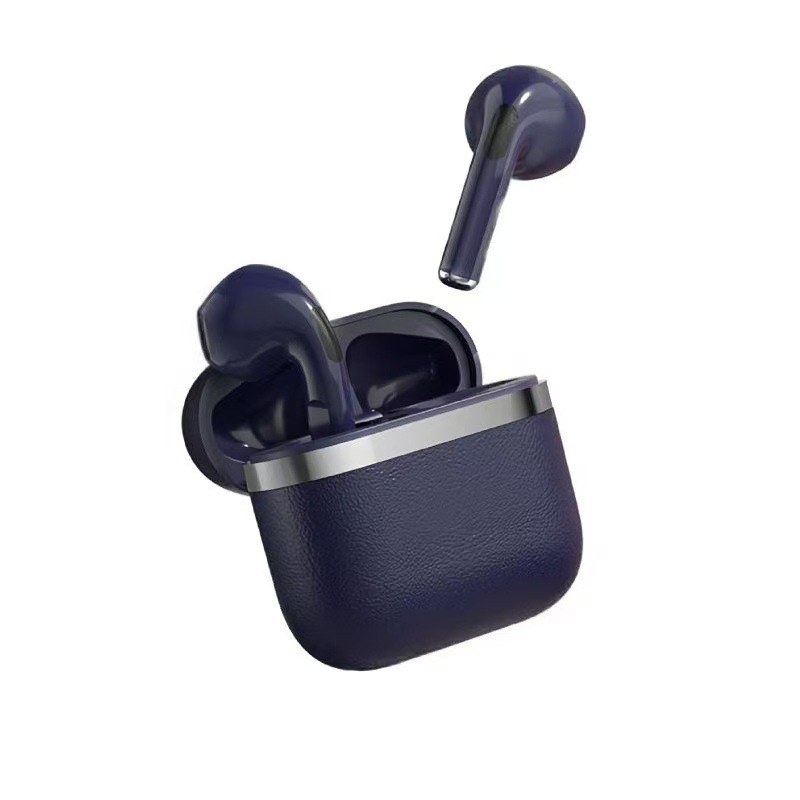 Nuevos auriculares Bluetooth transfronterizos D4 auriculares inalámbricos estereoscópicos auriculares Bluetooth de textura de cuero deportivos de larga duración