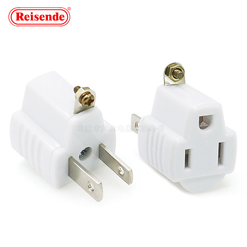 3-pin to 2-pin American Japanese adapter American standard Japanese standard grounding converter American wall plug converter