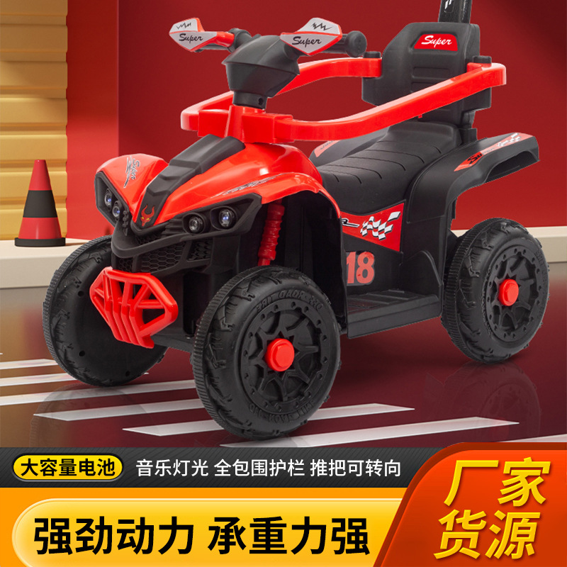 Coche de juguete eléctrico para niños, tobogán todoterreno, asiento para niños, control remoto recargable, doble tracción, todoterreno, cuatro ruedas al por mayor