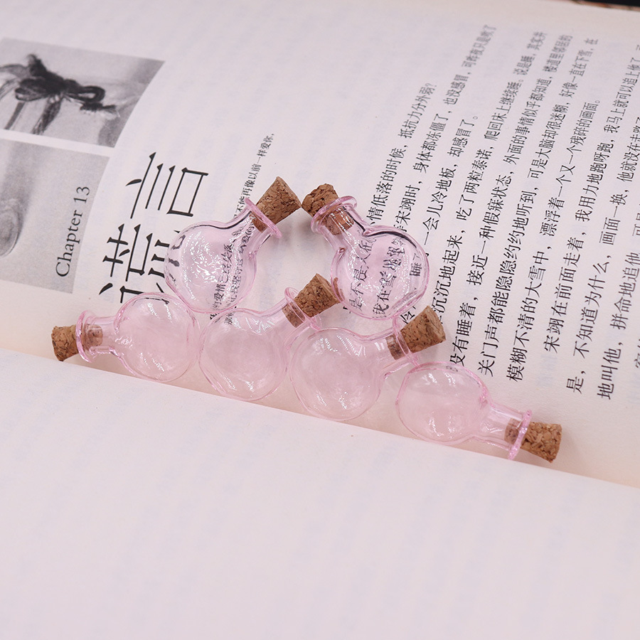5g Weight Ornaments Jewelry Making Type 2.5-3CM Jewelry Making Size Drift bottle Classification 1 Piece Quantity Wooden plug, Glass Material Geometric Pattern Simple Style Style 1 Piece 2.5-3CM Wooden Plug Glass Geometric Drift Bottle 9
