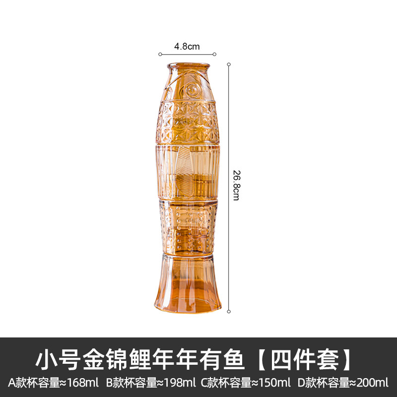 CASC nombre conjunto cielo estrellado taza de vidrio taza de agua conjunto de agua potable hogar de alta apariencia creativa taza apilable conjunto tetera