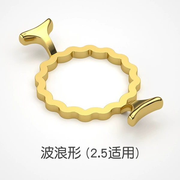 Wave -shaped golden (applicable to chapter 2.5cm)