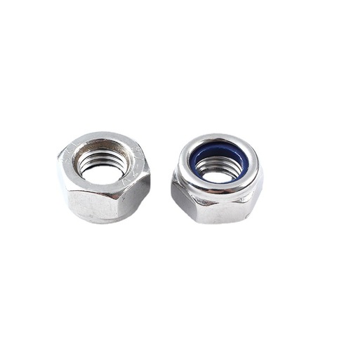 304/316 anti-loosening screw cap nylon hexagonal anti-slip self-locking M2M3M4M5M6M8 stainless steel locking nut