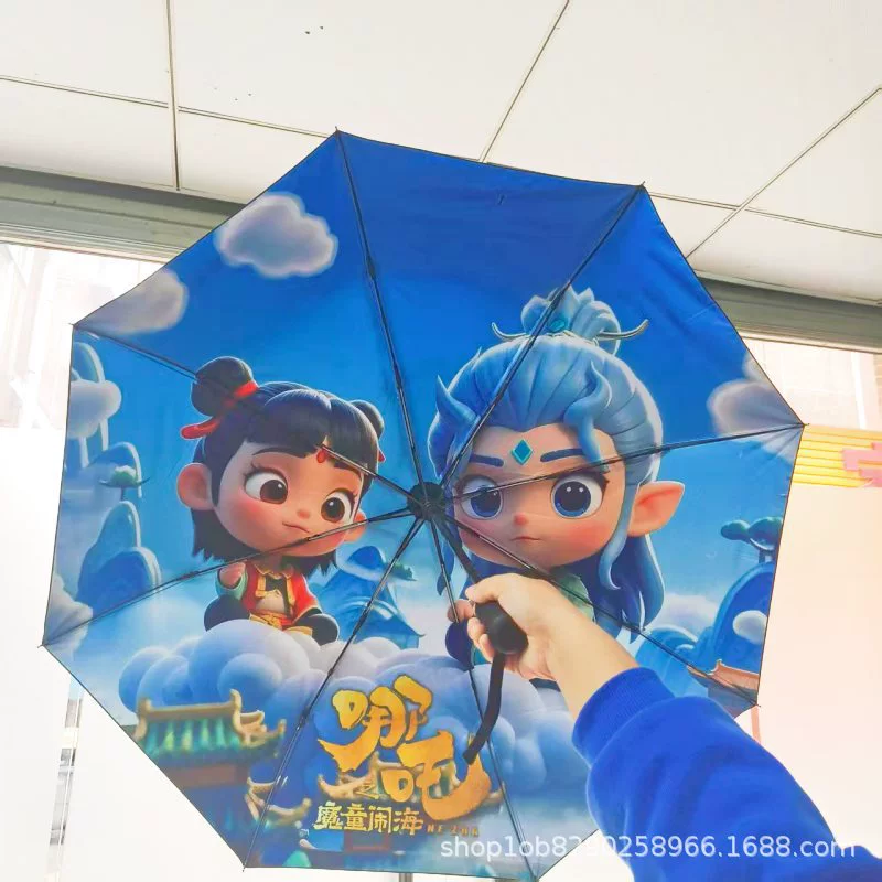 Painted high quality automatic windproof umbrella, fully automatic, sun protection