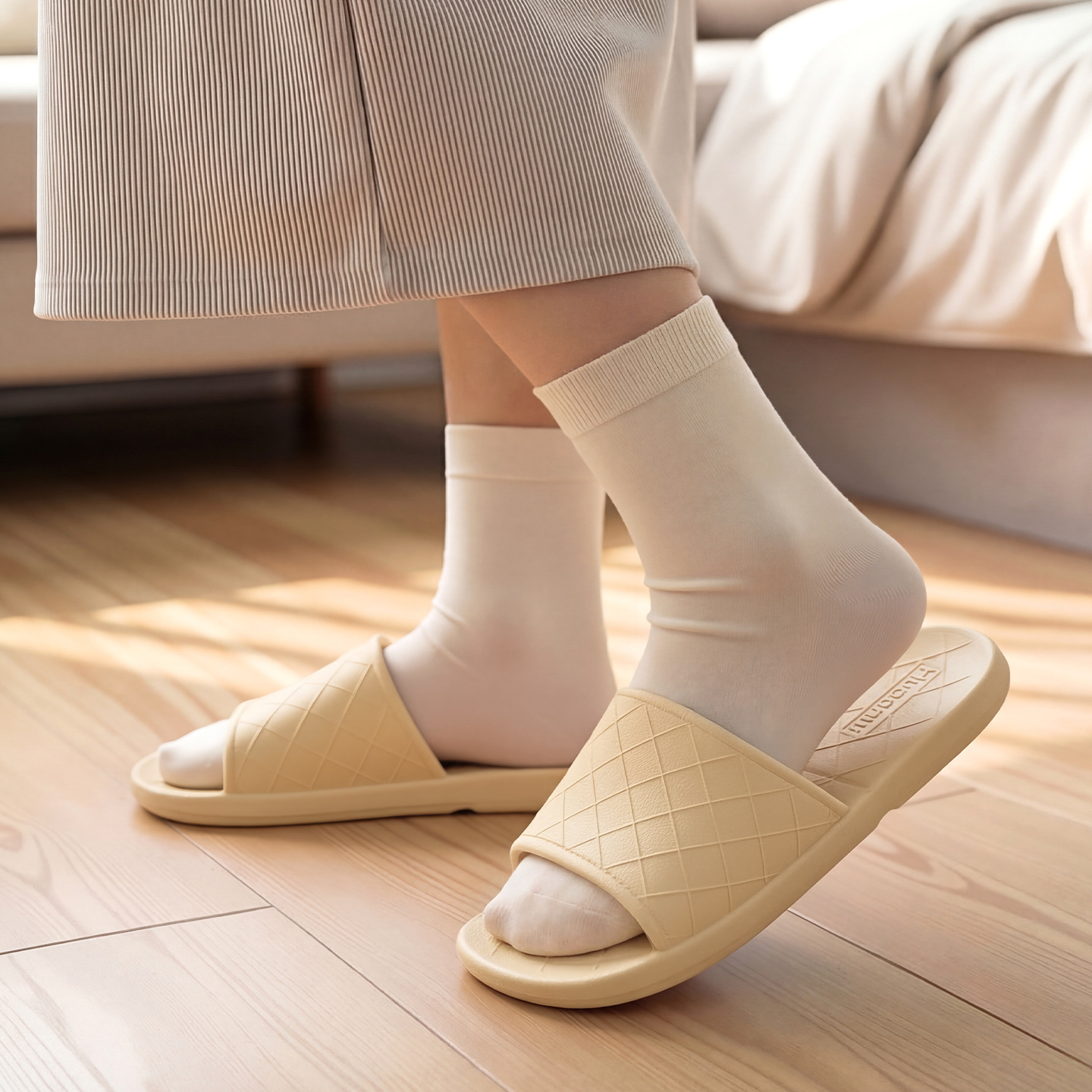Summer Portable Travel Top Quality Top Quality Women's, Disposable Hotel Business Trip Slippers, Indoor Non-Slip For Home Guests, Men's Slippers_voghion.com