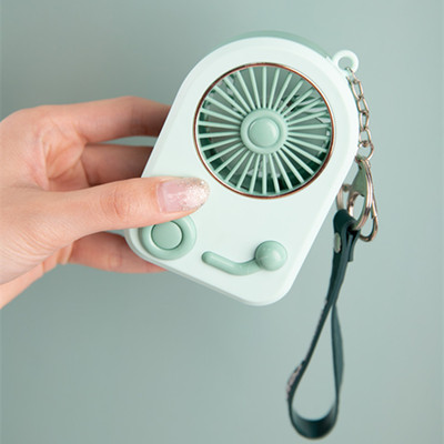二合一充电宝音乐机钥匙扣迷你充电小风扇随身便携式USB风扇礼品