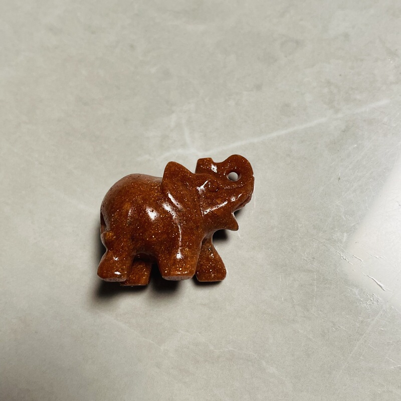 天然水晶多种材质小象原石雕刻打磨水晶小象摆件 图 16