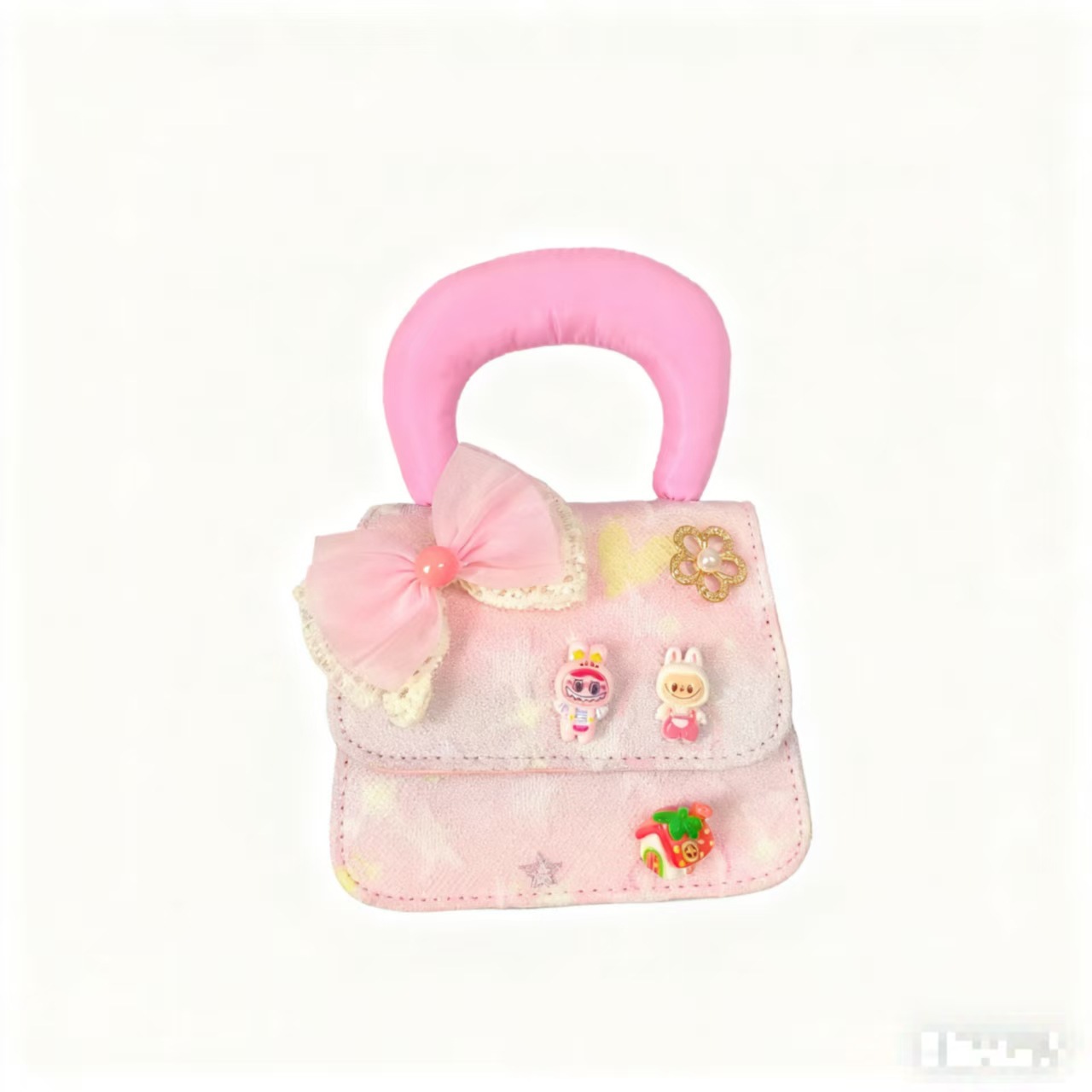 Bolso de princesa de arco de Año Nuevo para niños bolso de Año Nuevo bolso de hombro de dibujos animados cadena pequeña bolsa de accesorios de viento fragante