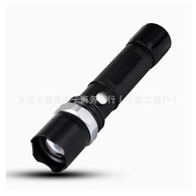 18650鋰電池充電手電筒超亮遠射強光變焦調焦多功能家用戶外1101