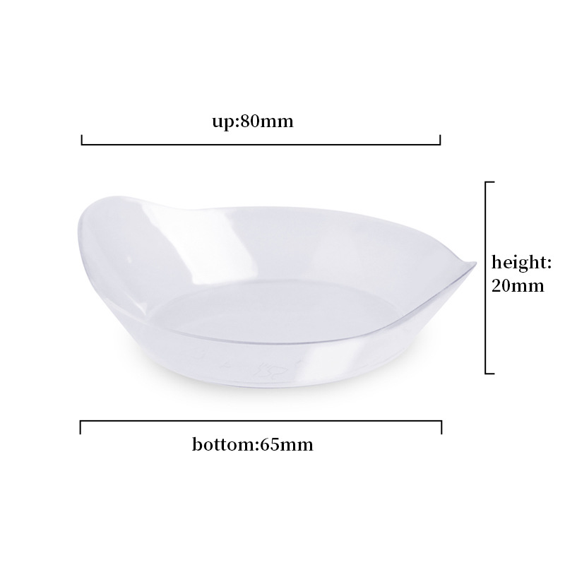 Taza cuadrada puntual Taza redonda Una variedad de tazas de postre Taza de pudín Taza de mousse Plato Cuchara de plástico desechable Amazon