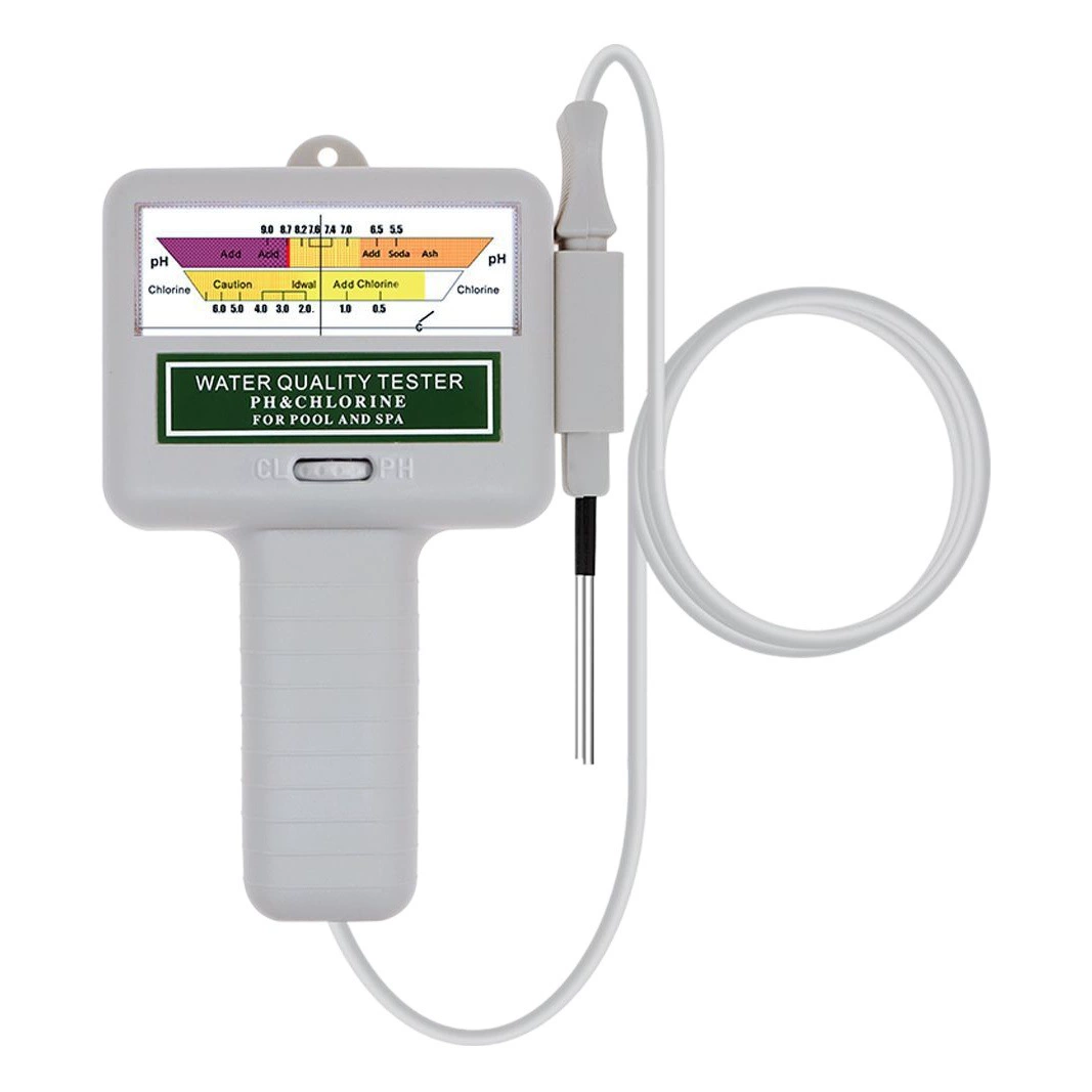 Тестер остаточного хлора, портативный анализатор, быстрый тест, бассейн, больница, сточных вод, PH, ручка для проверки остаточного хлора два в 1