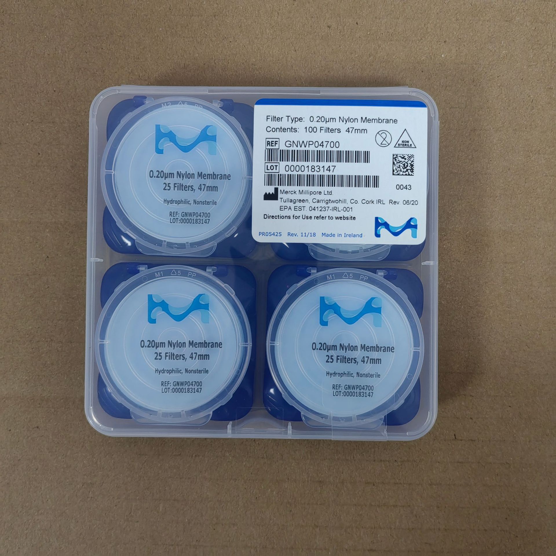 GNWP04700密理博Millipore尼龙表面滤膜 0.22μm