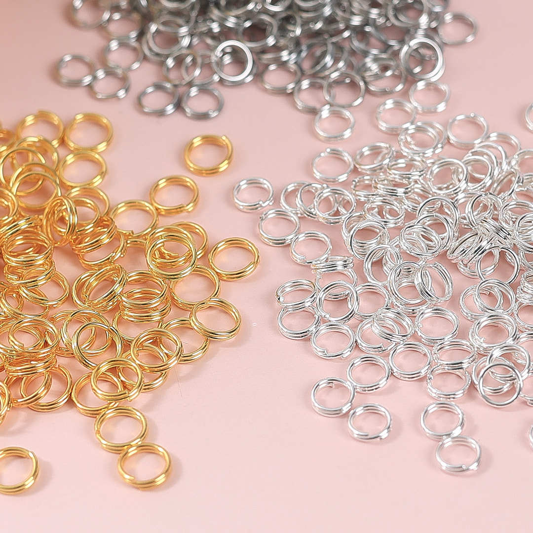 Double-Layer Connecting Ring Open Loop Handmade DIY Finishing Connection Ring Bracelet Necklace Toy Pendant Materials Accessories