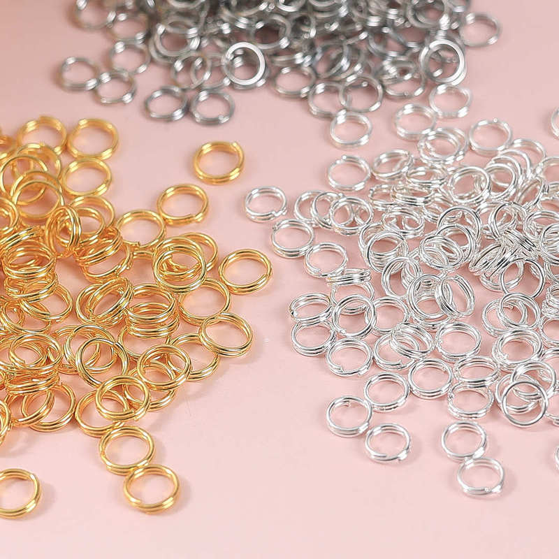 Double-Layer Connecting Ring Open Loop Handmade DIY Finishing Connection Ring Bracelet Necklace Toy Pendant Materials Accessories
