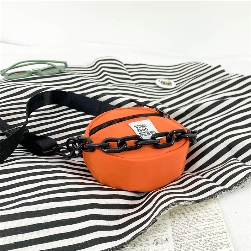 90g Weight Nylon Lining Material Zipper Closure Type Single Shoulder Strap Strap Type Coin Purse Bags Type Casual, Holiday Occasion Nylon Material Letter, Solid Color Pattern All Seasons Season Unisex Gender Streetwear Style Round Shape Mini Size Unisex Mini Nylon Letter Solid Color Streetwear Round Zipper Coin Purse 25