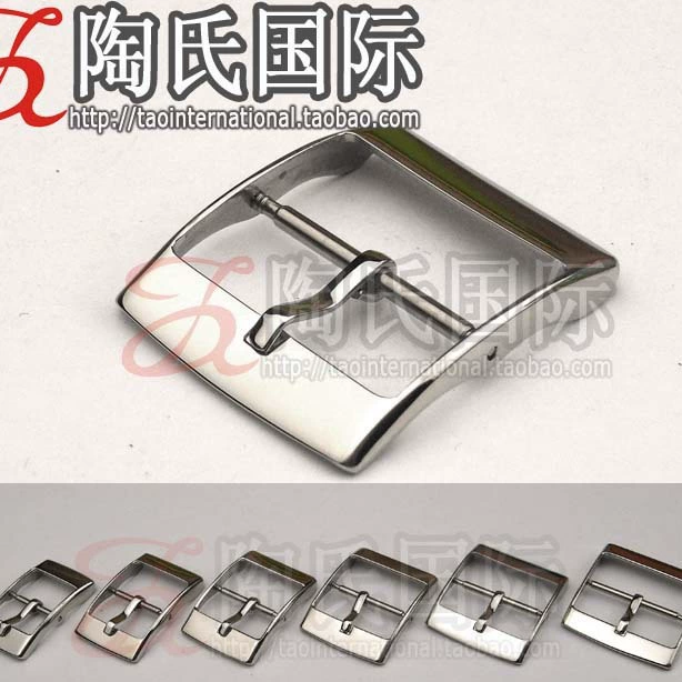 陶氏国际 Polished silver, Japanese buckle, pin buckle, belt buckle, buckle, 14-24mm, pin buckle, 65