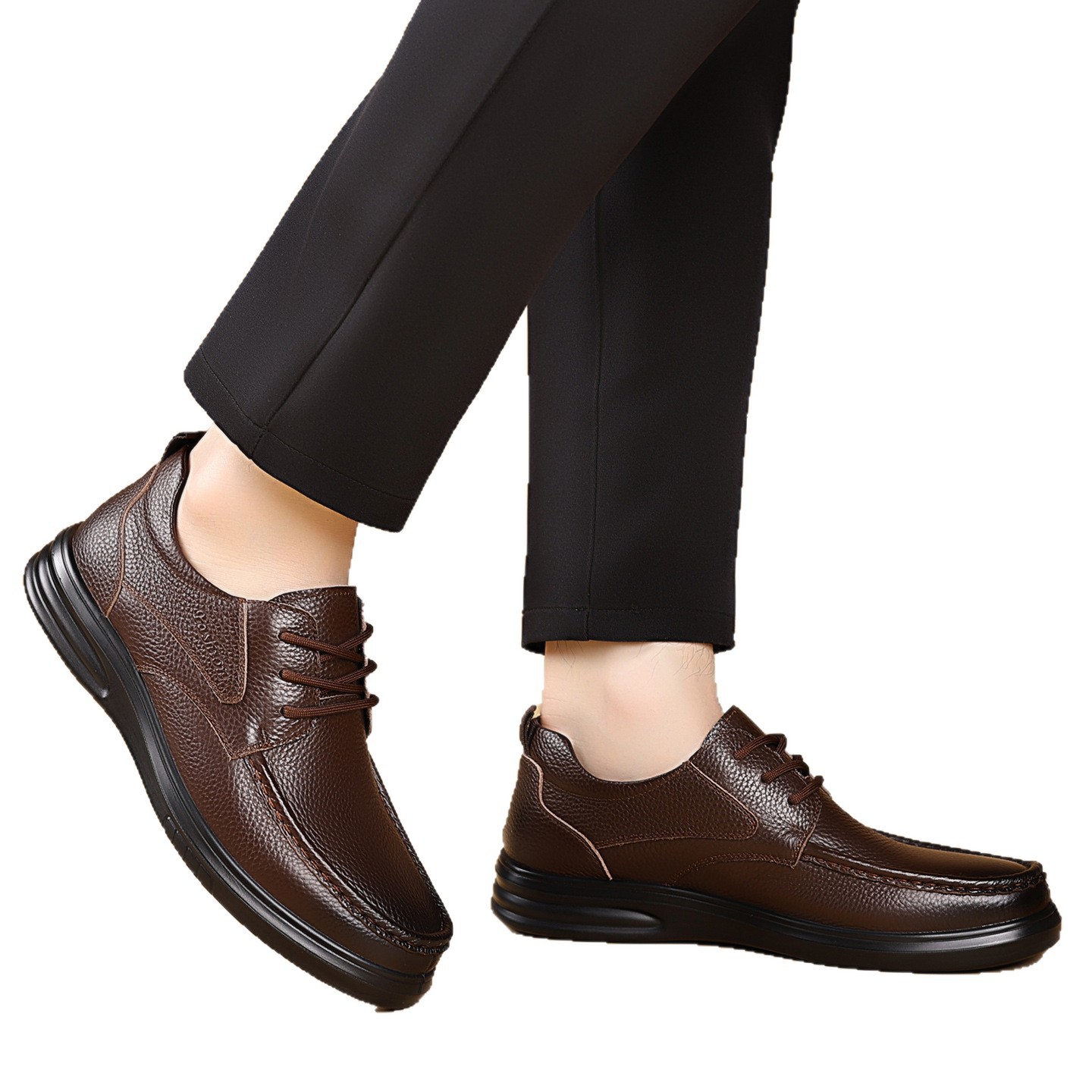 Herren Lederschuhe Für Freizeit Und Business Atmungsaktiv_voghion.com