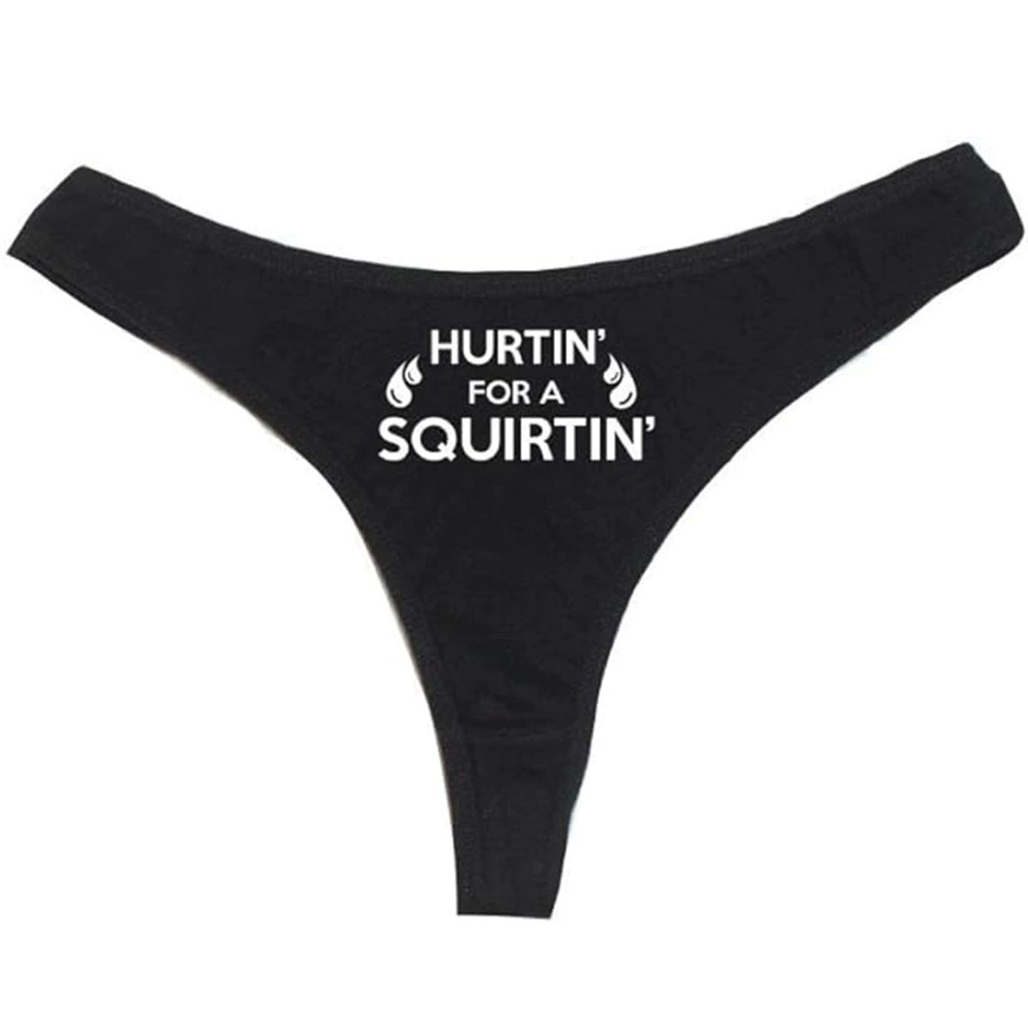 Cross-border Amazon AliExpress — Hurtin' for a Squirtin Bachelor Party Black Ladies Underwear