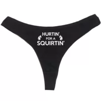 Cross-border Amazon AliExpress — Hurtin' for a Squirtin Bachelor Party Black Ladies Underwear