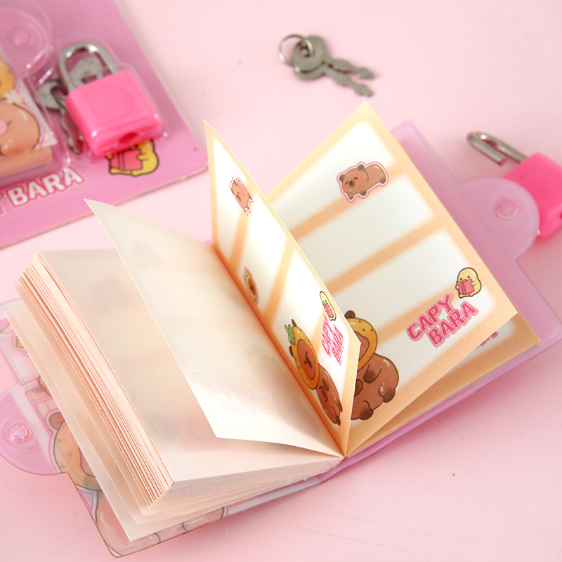 Capu conejillo de indias mini en el aceite con bloqueo conjunto de estudiantes despresionar en el aceite pellizco pellizco cuaderno de línea horizontal