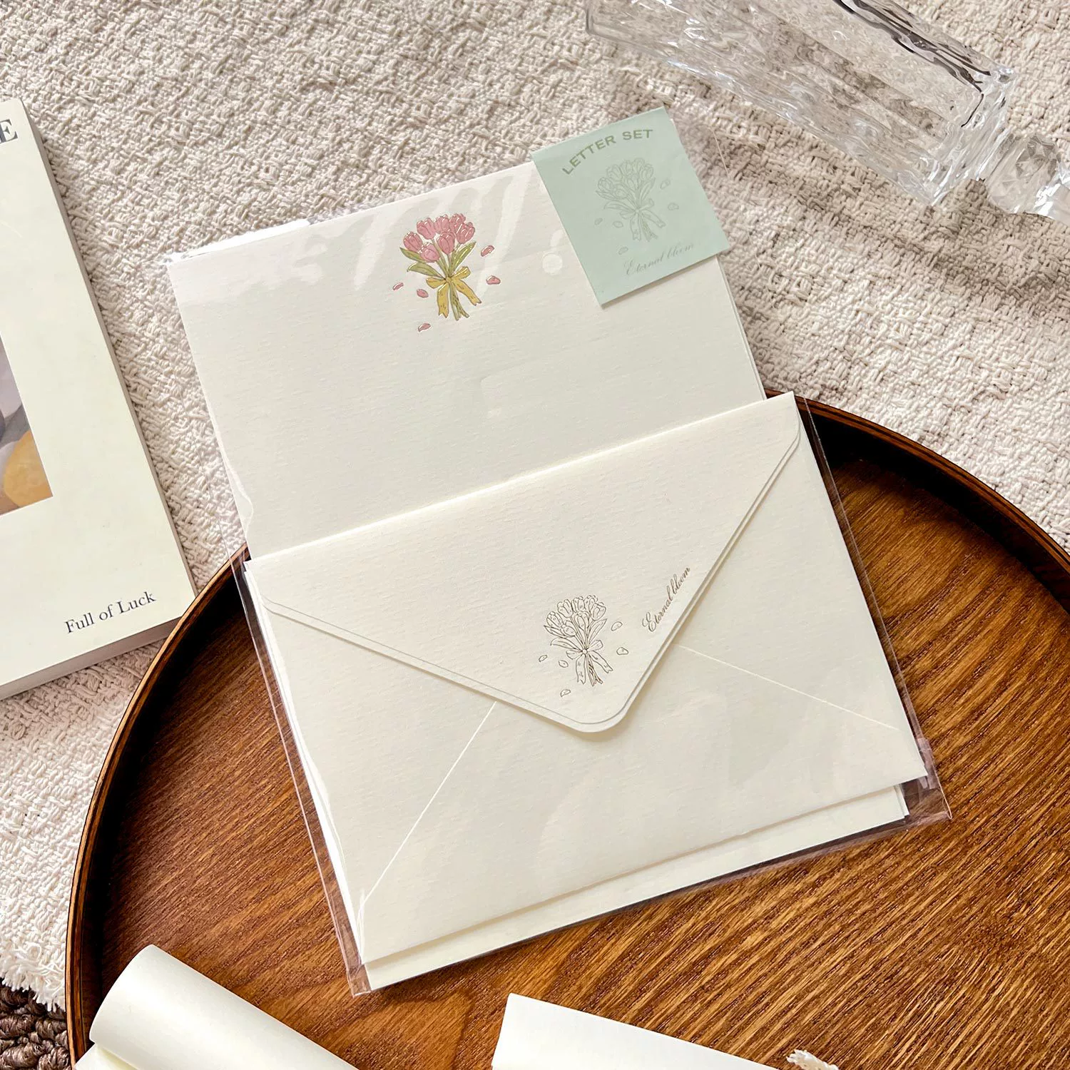 Набор бумаги для писем Zaomo, серия «Нежные шепоты», простая и красивая бумага для любовных писем в студенческом стиле.