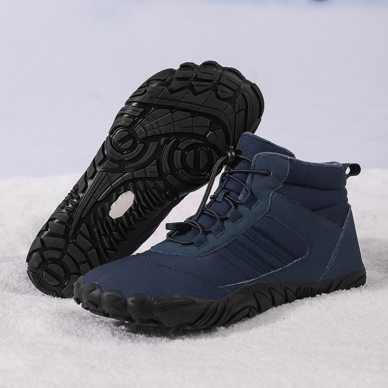 高帮雪地靴クロスボーダー新型アウトドア徒歩キャンプ登山靴スキー滑り止めとベルベット保温大型サイズの綿靴|undefined