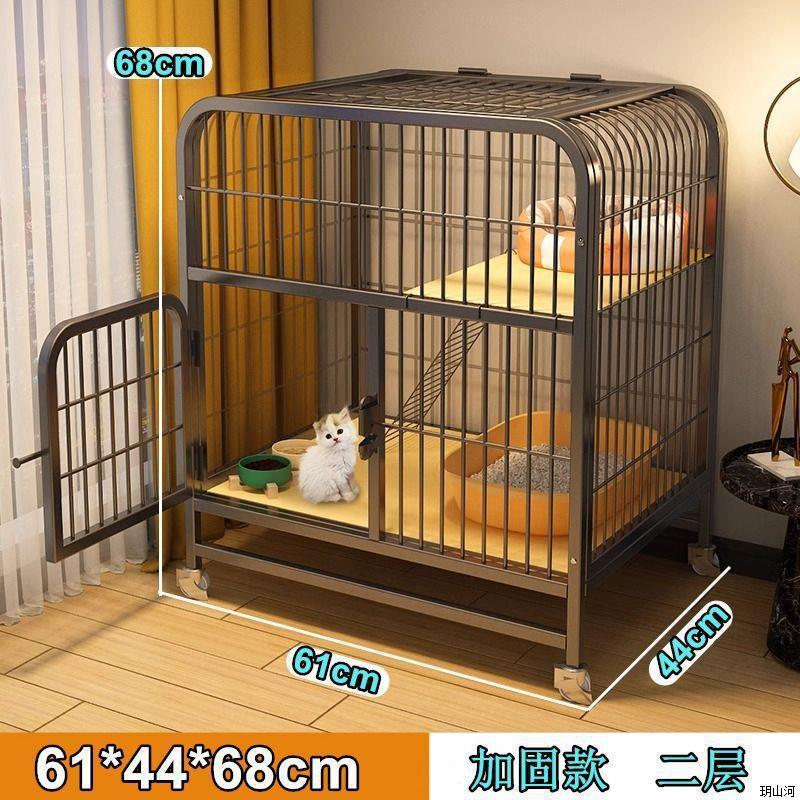 猫ケージ家庭用屋内折りたたみ式猫トイレ一体型小型ヴィラ猫の巣猫ハウスケージ|undefined
