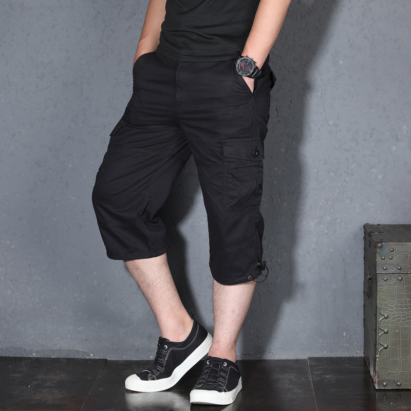 Pantalones cortos casuales para hombre, estilo coreano, deportivos, holgados, talla grande, para trabajo, verano, tipo harem, tres cuartos. image 8
