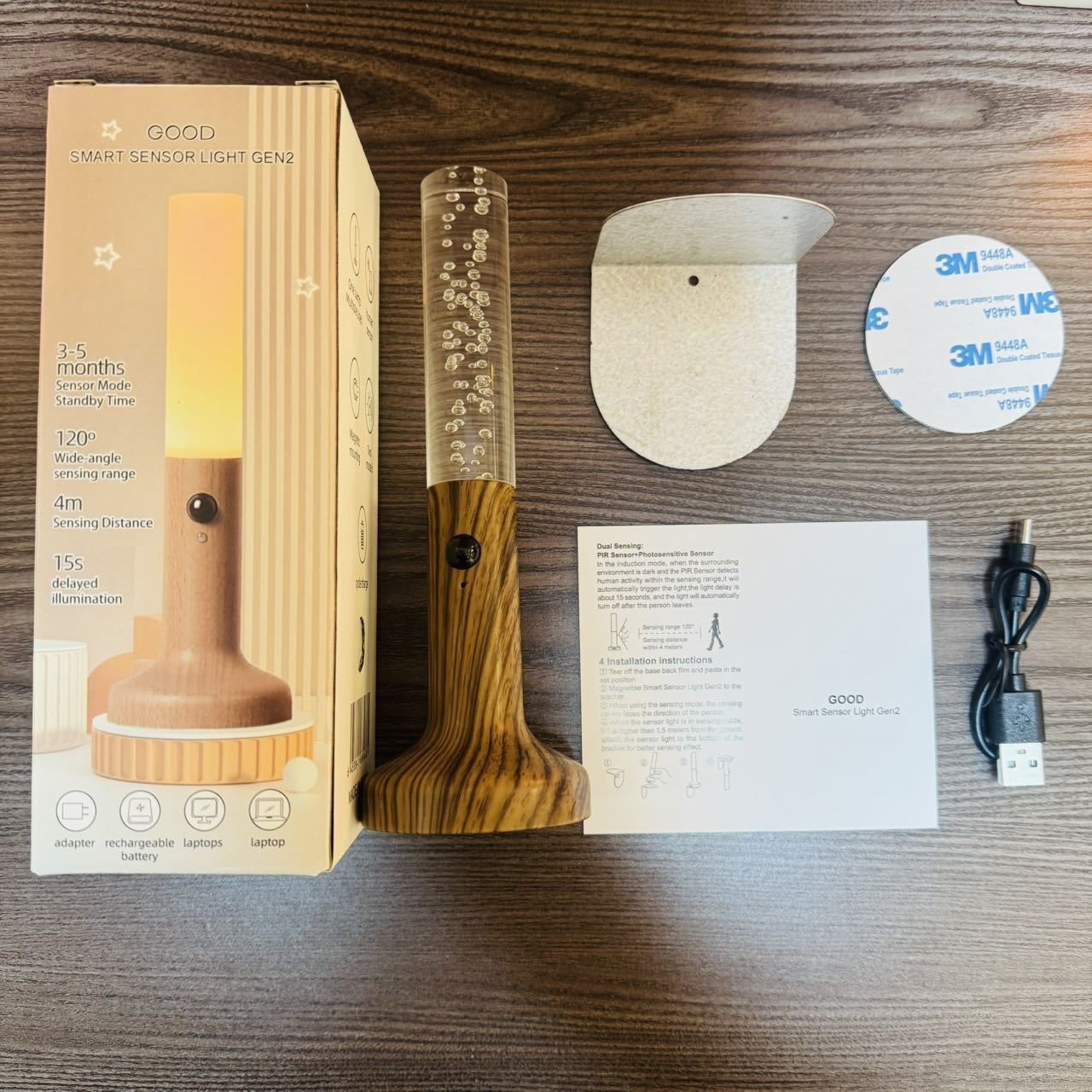 Creativa moderna minimalista inteligente cuerpo humano luz de inducción led recargable luz nocturna escalera pasillo con lámpara de pared acrílica