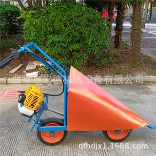 人力手推辣椒割晒机 汽油单行大豆收割机 锯片式柳条秸秆收获机