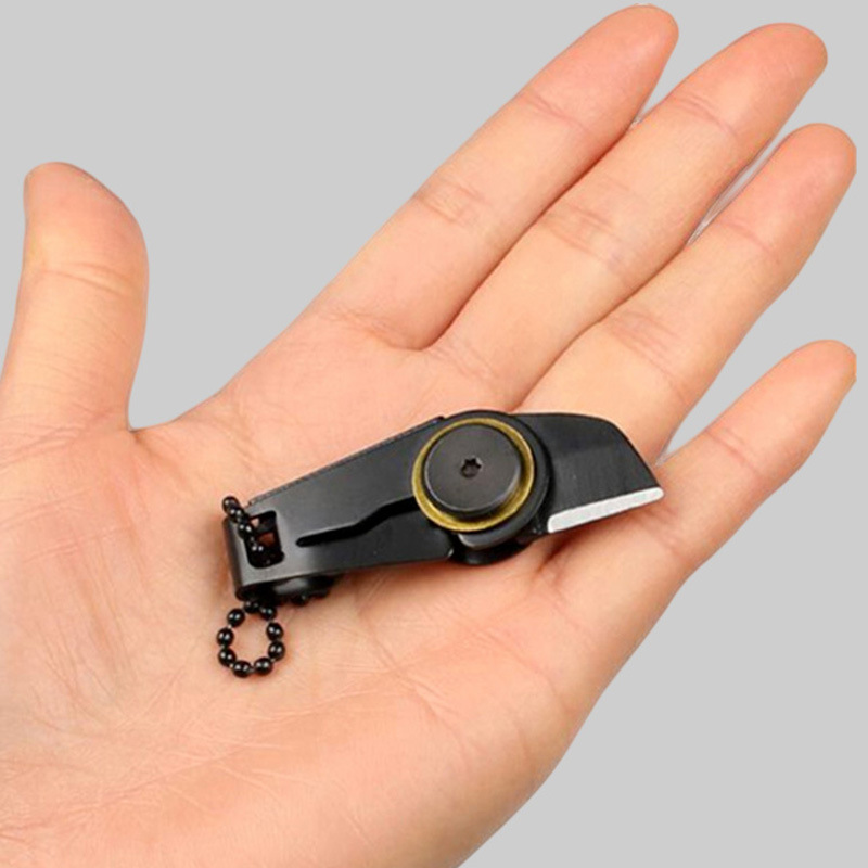 迷你小刀不锈钢折叠刀子多功能拆快递开箱刀钥匙扣便携户外阳江刀